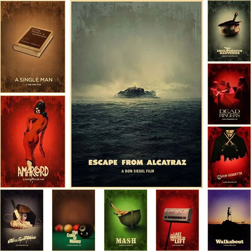 Classic Movie Posters Aesthetic Room Decor Retro Kraft Paper Minimalist Abstract Prints Art Painting Picture for Home Decoration
Classic Movie Posters Aesthetic Room Decor Retro Kraft Paper Minimalist Abstract Prints Art Painting Picture for Home Decoration