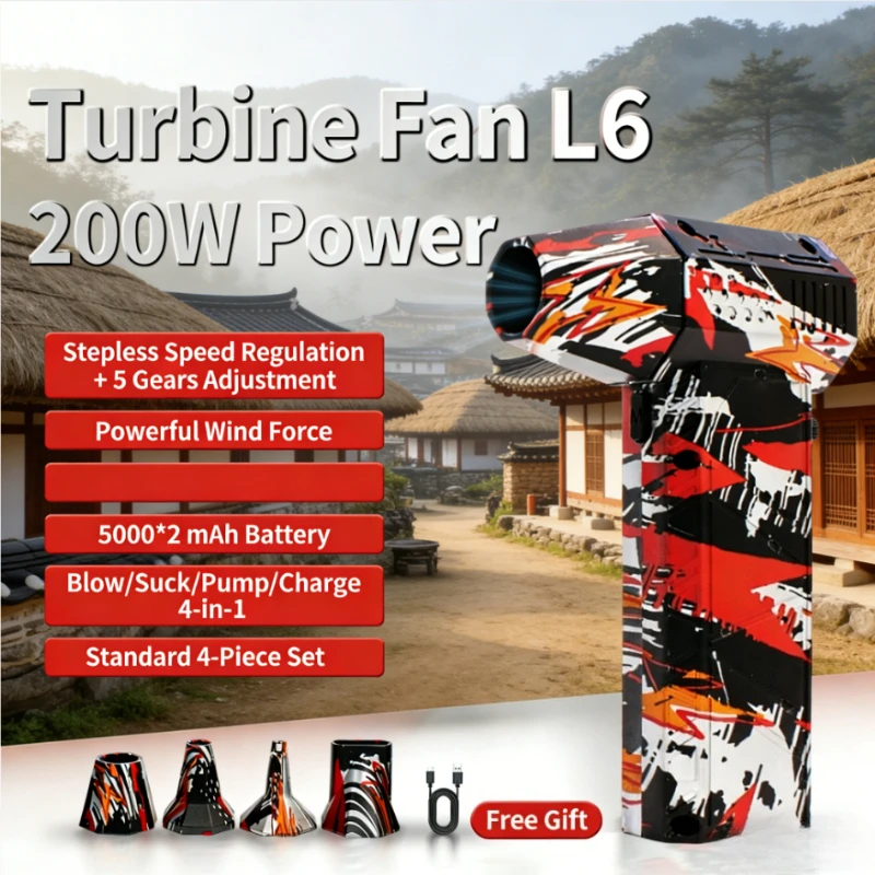 L6 200 Вт мощный турбинный вентилятор 4-в-1 Многофункциональный с двойной батареей Долговечный и 4-компонентный набор аксессуаров для мойки автомобилей
L6 200 Вт мощный турбинный вентилятор 4-в-1 Многофункциональный с двойной батареей Долговечный и 4-компонентный набор аксессуаров для мойки автомобилей