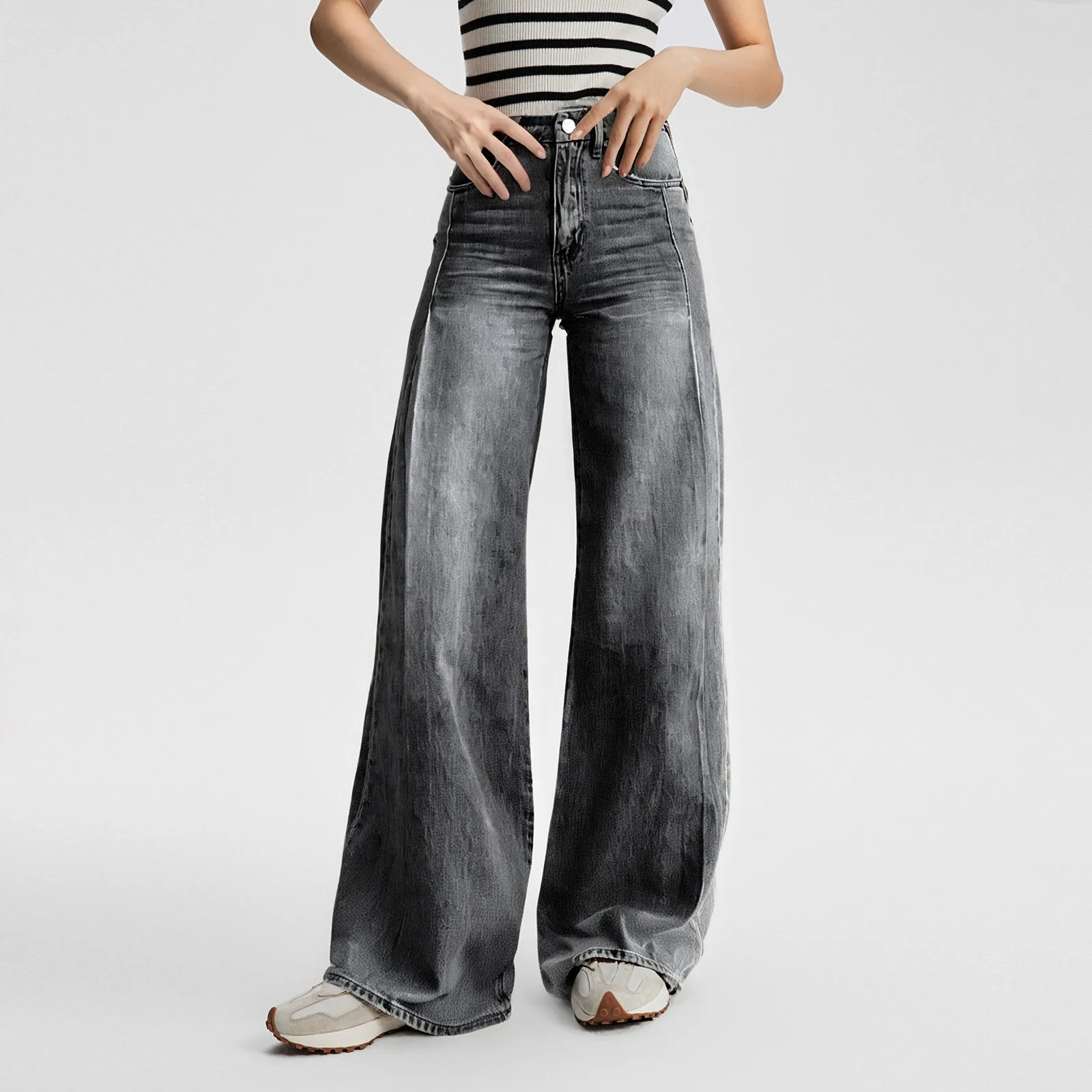 Women'S Fashion Casual Versatile Vintage Wide Leg Jeans Pantalones De Mujer Ropa De Mujer Pantalon Femme Pantalones Y2k 여성바지
Women'S Fashion Casual Versatile Vintage Wide Leg Jeans Pantalones De Mujer Ropa De Mujer Pantalon Femme Pantalones Y2k 여성바지
