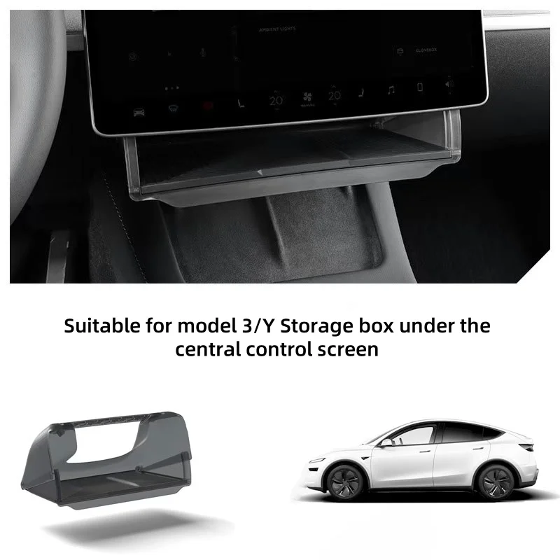 For Tesla Model 3 Model Y juniper Storage box under the central control screen Hidden Tray Organizer Car interior accessories
For Tesla Model 3 Model Y juniper Storage box under the central control screen Hidden Tray Organizer Car interior accessories