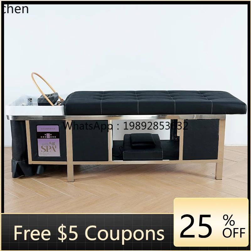 Barber Shop Shampoo Bed Ceramic Basin Hairdressing Thai Lying Flat Massage Hair Care Beauty Bed with Water Heater
Barber Shop Shampoo Bed Ceramic Basin Hairdressing Thai Lying Flat Massage Hair Care Beauty Bed with Water Heater