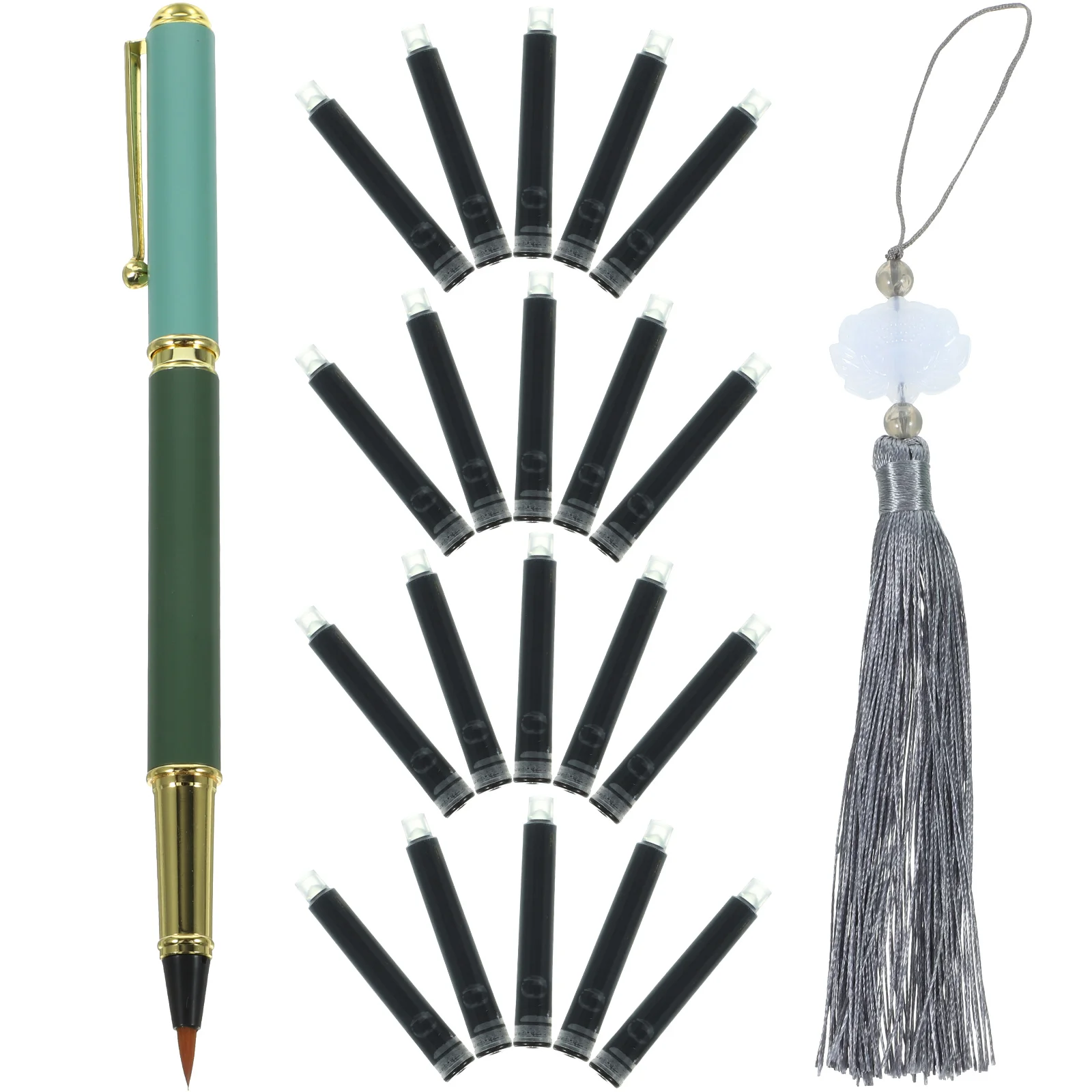 Steel Brush Smooth Writing Calligraphy Fountain Pens Portable Alloy Lettering Watercolor Art Fountain Brush Pens Supplies
Steel Brush Smooth Writing Calligraphy Fountain Pens Portable Alloy Lettering Watercolor Art Fountain Brush Pens Supplies