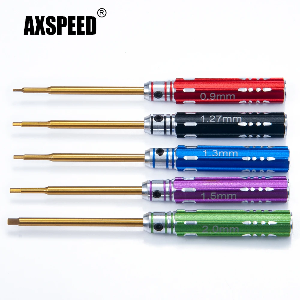 AXSPEED 5 шт. 0,9/1,27/1,3/1,5/2,0 мм Шестигранная Отвертка шестигранные винты гаечный ключ инструмент для 1/10 1/12 1/16 1/18 1/24 RC Гусеничный автомобиль грузовик
AXSPEED 5 шт. 0,9/1,27/1,3/1,5/2,0 мм Шестигранная Отвертка шестигранные винты гаечный ключ инструмент для 1/10 1/12 1/16 1/18 1/24 RC Гусеничный автомобиль грузовик