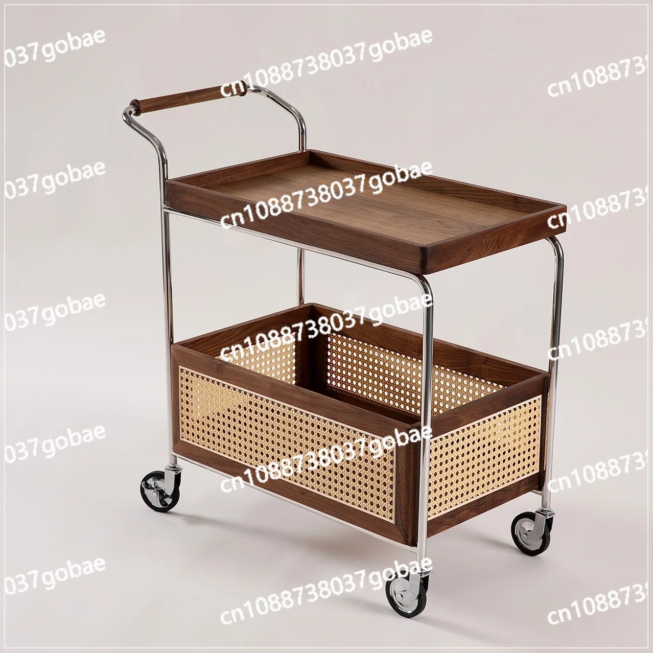 Black walnut retro mobile trolley living room sofa balcony and simple medieval solid wood storage
Black walnut retro mobile trolley living room sofa balcony and simple medieval solid wood storage