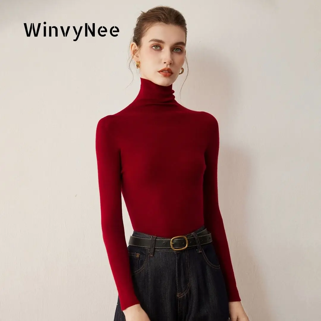 Женский свитер WinvyNee из немецкой шерсти Yangzi, вязаный в рубчик, с высоким воротом, легкий, машинная стирка, базовый топ для женщин A1267066
Женский свитер WinvyNee из немецкой шерсти Yangzi, вязаный в рубчик, с высоким воротом, легкий, машинная стирка, базовый топ для женщин A1267066