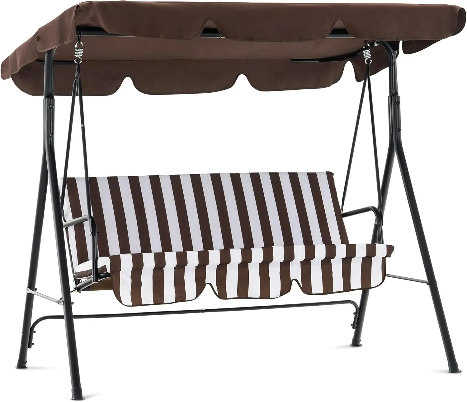 2-3 Person Patio Swings with Canopy, Outdoor Porch Swing Chair with Steel Stand, Removable Cushions,
2-3 Person Patio Swings with Canopy, Outdoor Porch Swing Chair with Steel Stand, Removable Cushions,