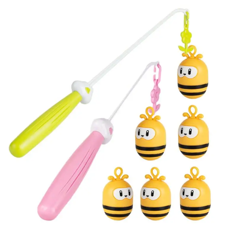Kids Fishing Game Cute Cartoon Bee Shape Fishing Toy Interactive 2-in-1 Play Fishing Set 6 Wobbling Fishes And 2 Magnetic
Kids Fishing Game Cute Cartoon Bee Shape Fishing Toy Interactive 2-in-1 Play Fishing Set 6 Wobbling Fishes And 2 Magnetic