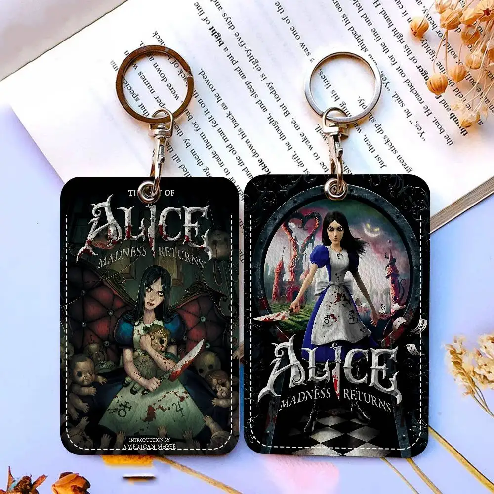 Popular Adventure Game A-Alice M-Madness R-Returns 1Pc PU Leather Card Holder Keychain Key Ring Door Lock Access Tags
Popular Adventure Game A-Alice M-Madness R-Returns 1Pc PU Leather Card Holder Keychain Key Ring Door Lock Access Tags