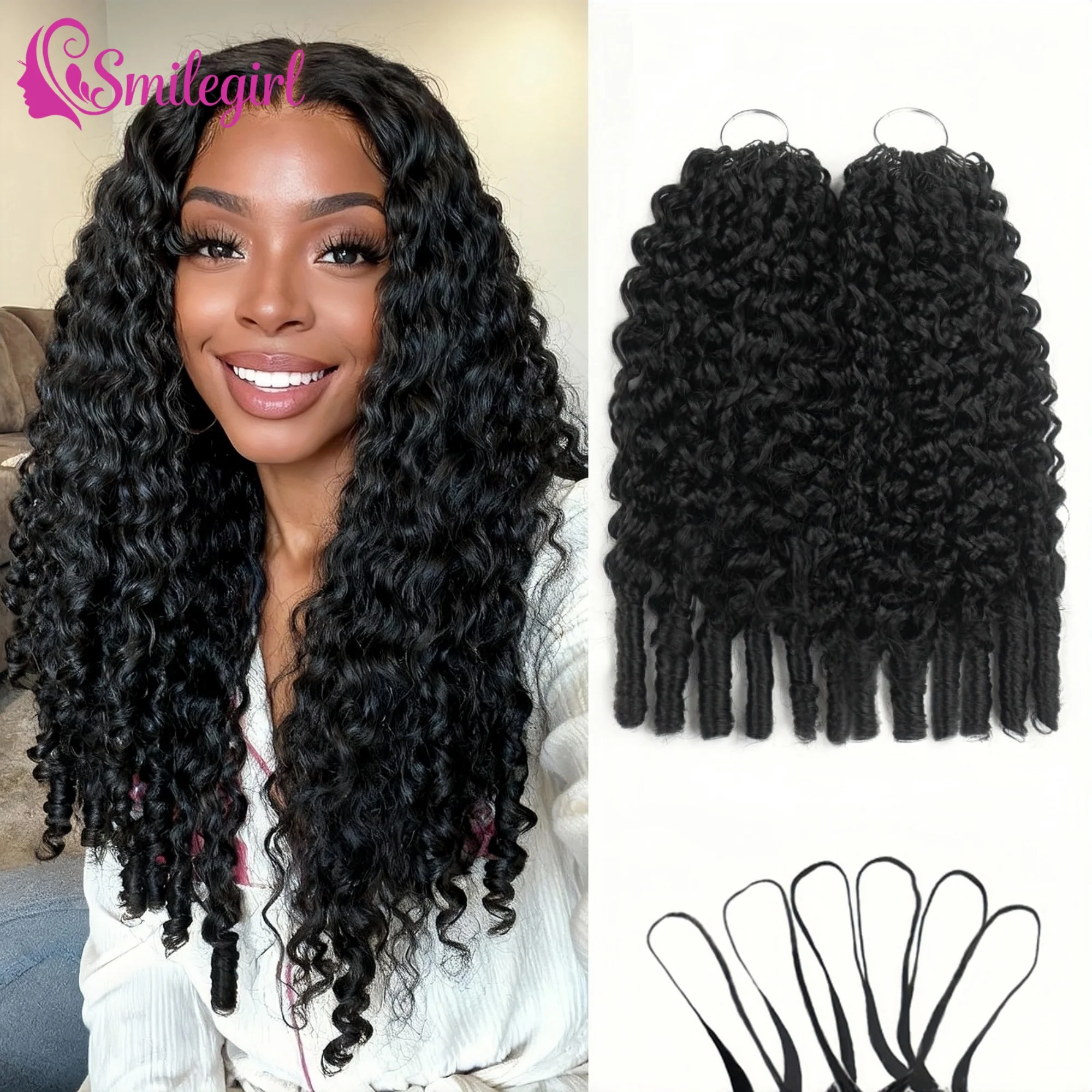 Smilegirl Burmese Curly Crochet Human Hair Knotless Pre-Separated Feather Crochet Braids Lightweight Reusable Raw Hair Extension
Smilegirl Burmese Curly Crochet Human Hair Knotless Pre-Separated Feather Crochet Braids Lightweight Reusable Raw Hair Extension