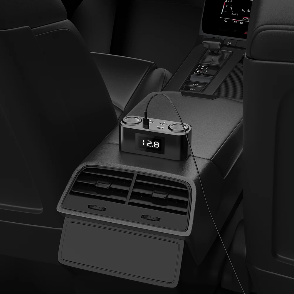 Быстрое зарядное устройство 100 Вт PD QC3.0, 12В-24В, 4 USB-порта, разветвитель для автомобильного прикуривателя, цифровой вольтметр, Type-C USB, 2 гнезда
Быстрое зарядное устройство 100 Вт PD QC3.0, 12В-24В, 4 USB-порта, разветвитель для автомобильного прикуривателя, цифровой вольтметр, Type-C USB, 2 гнезда