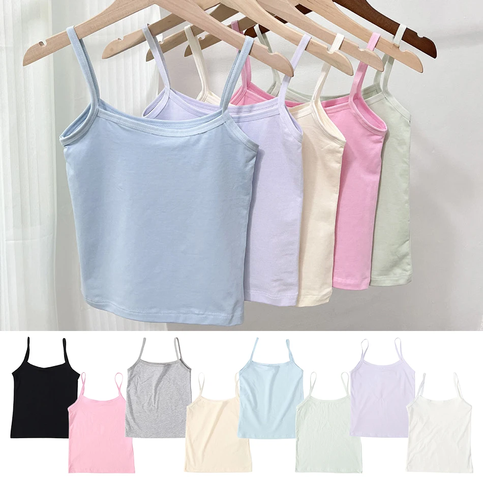 Girls Development Period Solid Color Soft Breathable Underwear Vest 2-Piece Set Girls Anti Exposure Safety Underwear Girl Vest
Girls Development Period Solid Color Soft Breathable Underwear Vest 2-Piece Set Girls Anti Exposure Safety Underwear Girl Vest