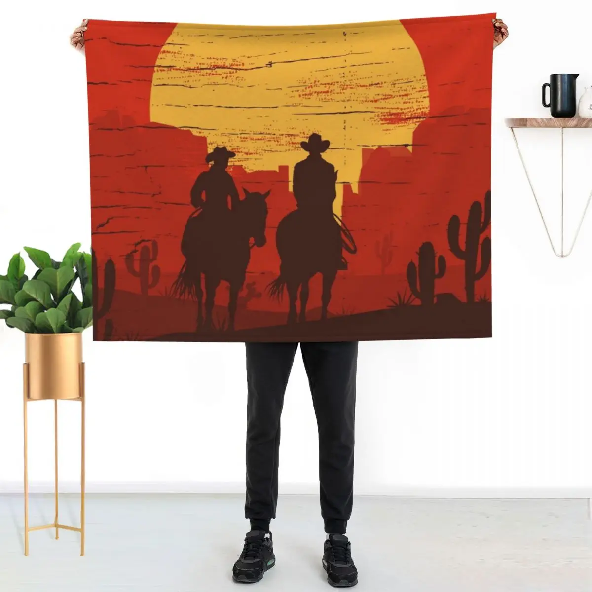 Cowboys of the Wild West - Journey Throw Blanket Stain Resistant Cozy Warm Blanket
Cowboys of the Wild West - Journey Throw Blanket Stain Resistant Cozy Warm Blanket