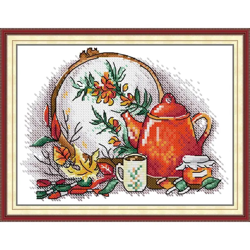 Maydear Full Cross Stitch Kit, 11CT/14CT/16CT/9CT Aida Fabric, Embroidery Set-Cross Stitch and Afternoon Tea in Autumn
Maydear Full Cross Stitch Kit, 11CT/14CT/16CT/9CT Aida Fabric, Embroidery Set-Cross Stitch and Afternoon Tea in Autumn