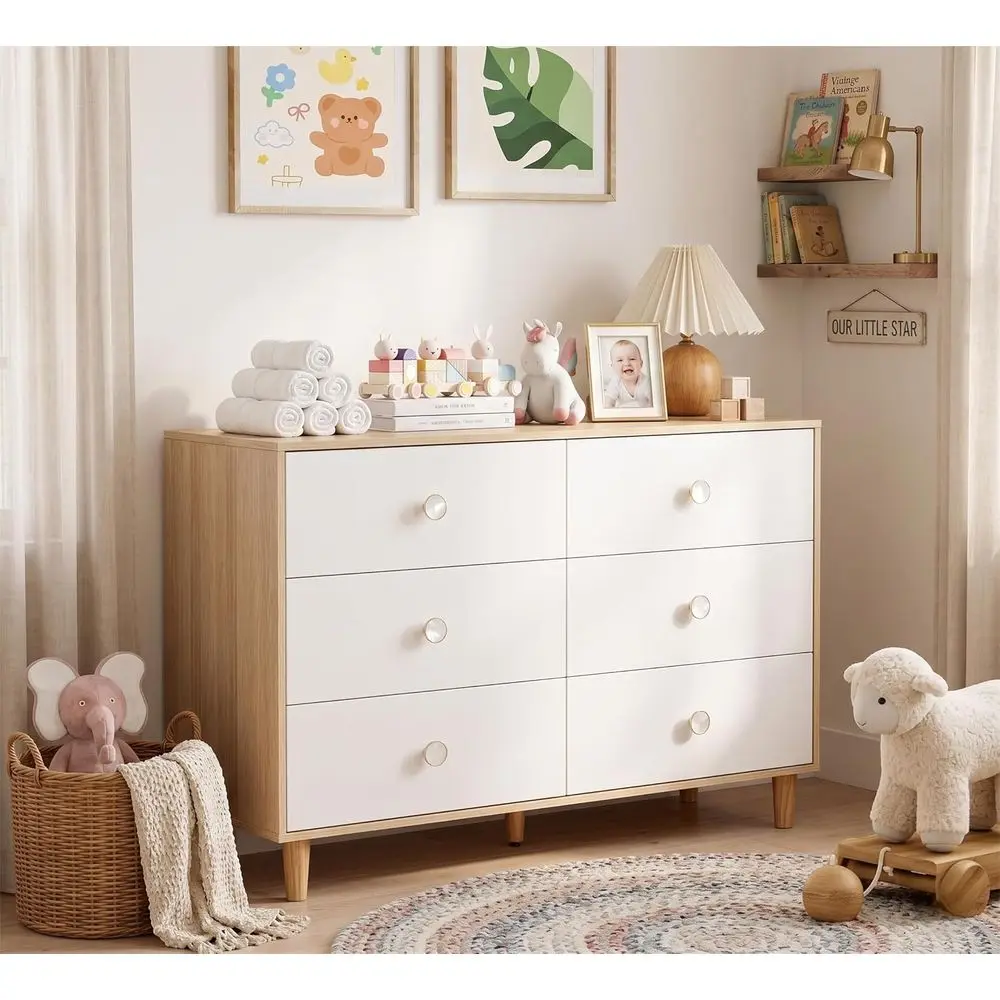 White Drer or Bedroom, 6 Der Drers with Solid Wood Legs, Baby Drer or Kids, Storage or Clothes and Baby entials
White Drer or Bedroom, 6 Der Drers with Solid Wood Legs, Baby Drer or Kids, Storage or Clothes and Baby entials