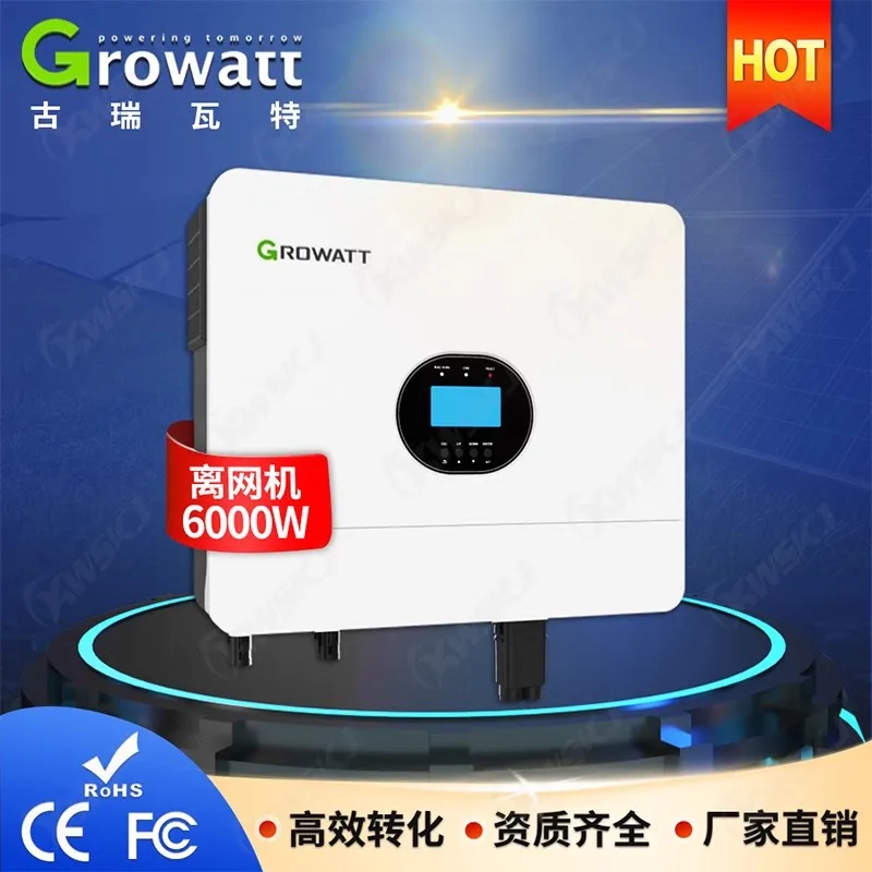 Growatt SPF 6000es плюс автономный инвертор для хранения энергии 230 В бытовой накопитель энергии 6 кВт
Growatt SPF 6000es плюс автономный инвертор для хранения энергии 230 В бытовой накопитель энергии 6 кВт