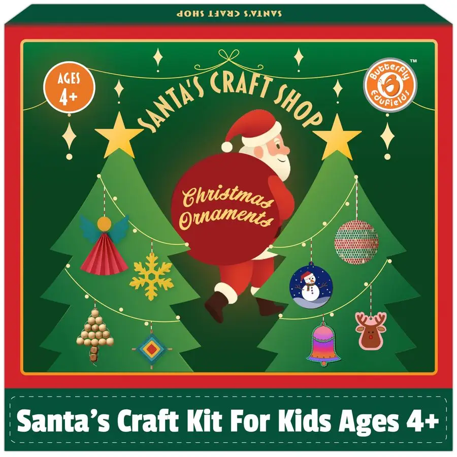 Набор Santas Craft для рождественской активности, праздничный набор для рукоделия для детей от 4 до 5 6 7 8 лет, 20 украшений с картиной по дереву, Bea
Набор Santas Craft для рождественской активности, праздничный набор для рукоделия для детей от 4 до 5 6 7 8 лет, 20 украшений с картиной по дереву, Bea