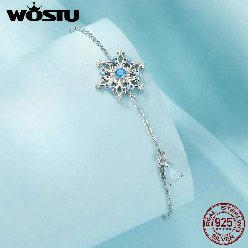 WOSTU 925 Sterling Silver Ice Bracelet with Blue Ice Flower Zirconia for Women Winnter Christmas Party Dating Gift Fine Jewelry
WOSTU 925 Sterling Silver Ice Bracelet with Blue Ice Flower Zirconia for Women Winnter Christmas Party Dating Gift Fine Jewelry