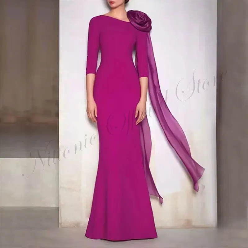 Long Elegant Evening Dresses for Women Half Sleeve Backless Floor-Length Mermaid Prom Party Gala Special Events Wedding Customiz
Long Elegant Evening Dresses for Women Half Sleeve Backless Floor-Length Mermaid Prom Party Gala Special Events Wedding Customiz