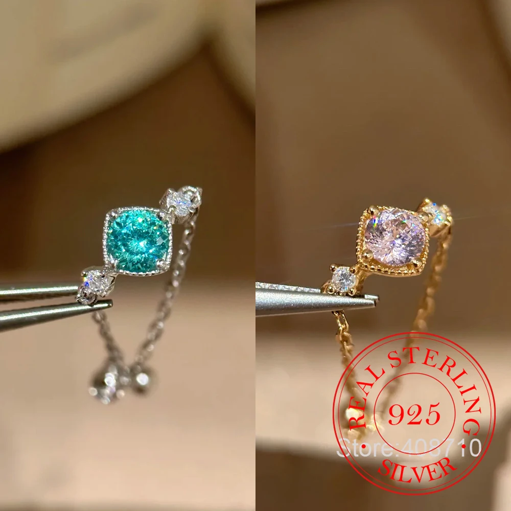 925 Sterling Silver Jewelry Luxury Square Crystal Chains Finger Rings for Women Wedding Party Jewelry For Girls Friend Gift
925 Sterling Silver Jewelry Luxury Square Crystal Chains Finger Rings for Women Wedding Party Jewelry For Girls Friend Gift