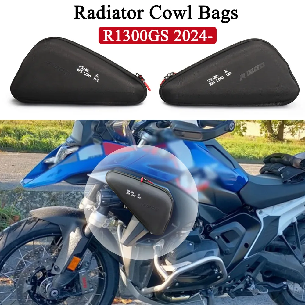 R1300GS 2023 2024 2025 Motorcycle Left Right Radiator Cowl Bags Side Fairing Tool Bag 1KG For BMW R 1300 GS GS1300 R 1300GS 
R1300GS 2023 2024 2025 Motorcycle Left Right Radiator Cowl Bags Side Fairing Tool Bag 1KG For BMW R 1300 GS GS1300 R 1300GS