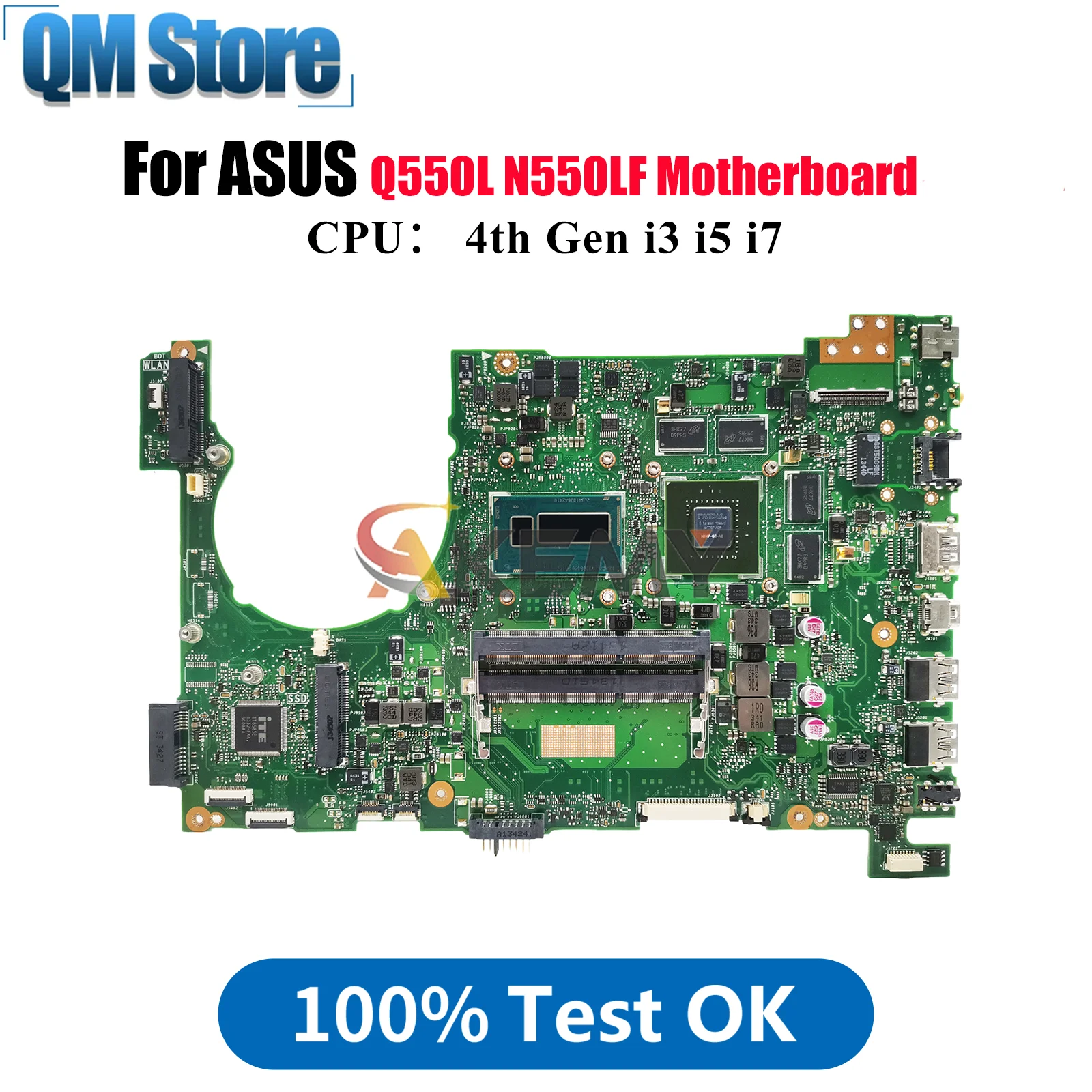 N550LF Laptop Motherboard For ASUS ROG N550L Q550L N550LF Notebook Mainboard With i3 i5 i7 CPU 100% tests OK fast shipping stk
N550LF Laptop Motherboard For ASUS ROG N550L Q550L N550LF Notebook Mainboard With i3 i5 i7 CPU 100% tests OK fast shipping stk