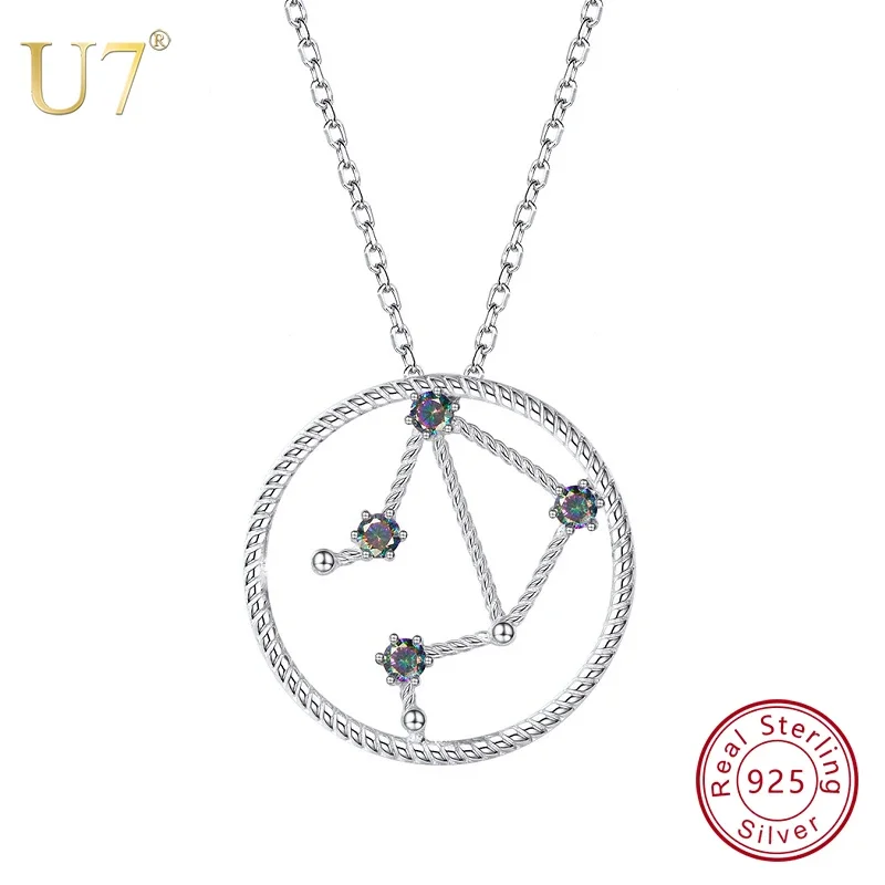 U7 925 Sterling Silver Libra Zodiac Sign Necklaces Constellation Jewelry Accessories For Men/Women Birthday QC24
U7 925 Sterling Silver Libra Zodiac Sign Necklaces Constellation Jewelry Accessories For Men/Women Birthday QC24