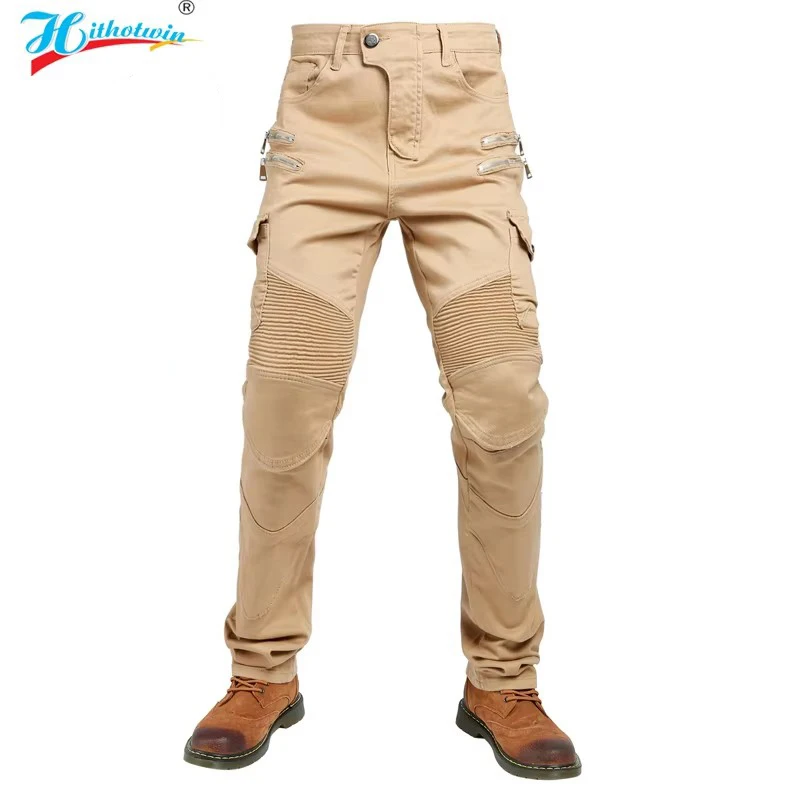 Мужские мотоциклетные джинсы S, защитные мотобрюки на молнии, цвет хаки, для езды, размер M, всесезонные, экипировка для мотокросса HI07
Мужские мотоциклетные джинсы S, защитные мотобрюки на молнии, цвет хаки, для езды, размер M, всесезонные, экипировка для мотокросса HI07