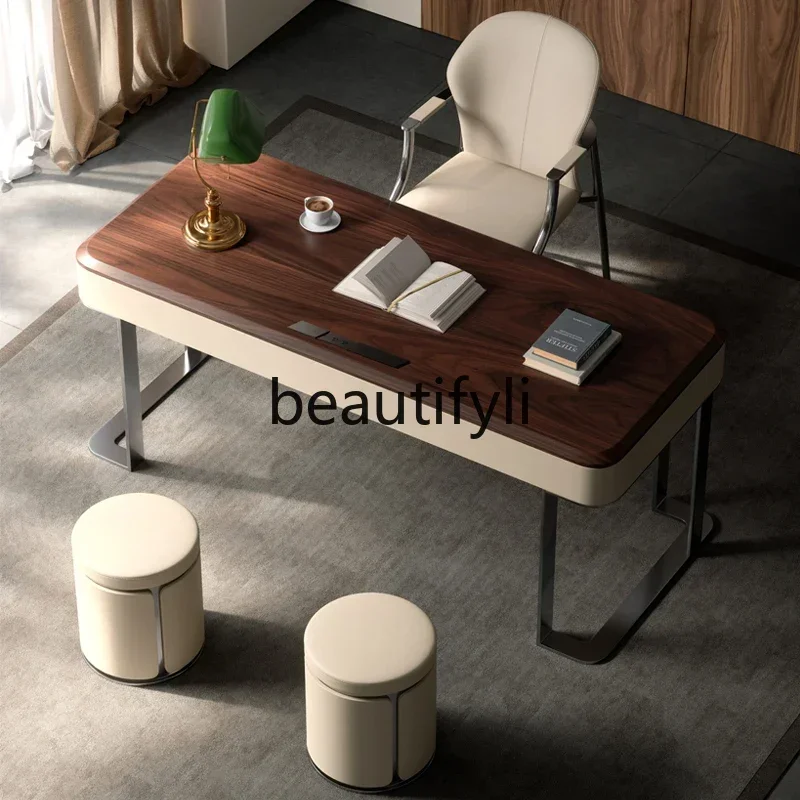 C Стол из орехового дерева, светлый, роскошный, современный, для учебы, домашний стол, стол для босса
C Стол из орехового дерева, светлый, роскошный, современный, для учебы, домашний стол, стол для босса