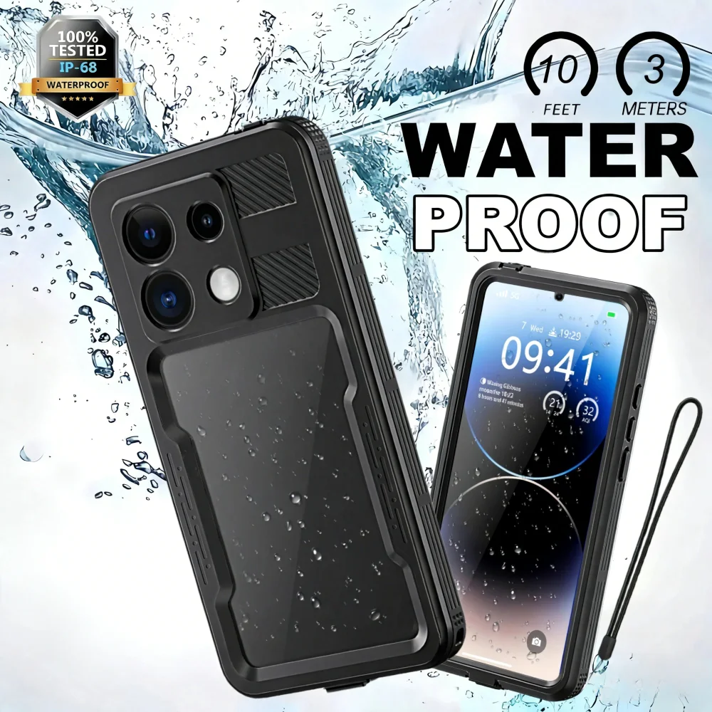 Ip68 Waterproof Case For Xiaomi Redmi Note15 14 13 Pro 5g Outdoor Sports Snorkeling Dustproof,snowproof,swimming,anti-fall Cover
Ip68 Waterproof Case For Xiaomi Redmi Note15 14 13 Pro 5g Outdoor Sports Snorkeling Dustproof,snowproof,swimming,anti-fall Cover