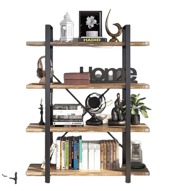 #@Factory Price 4 Layers Multifunctional Metal Frame Wooden Shelf Storage Bookcase
#@Factory Price 4 Layers Multifunctional Metal Frame Wooden Shelf Storage Bookcase