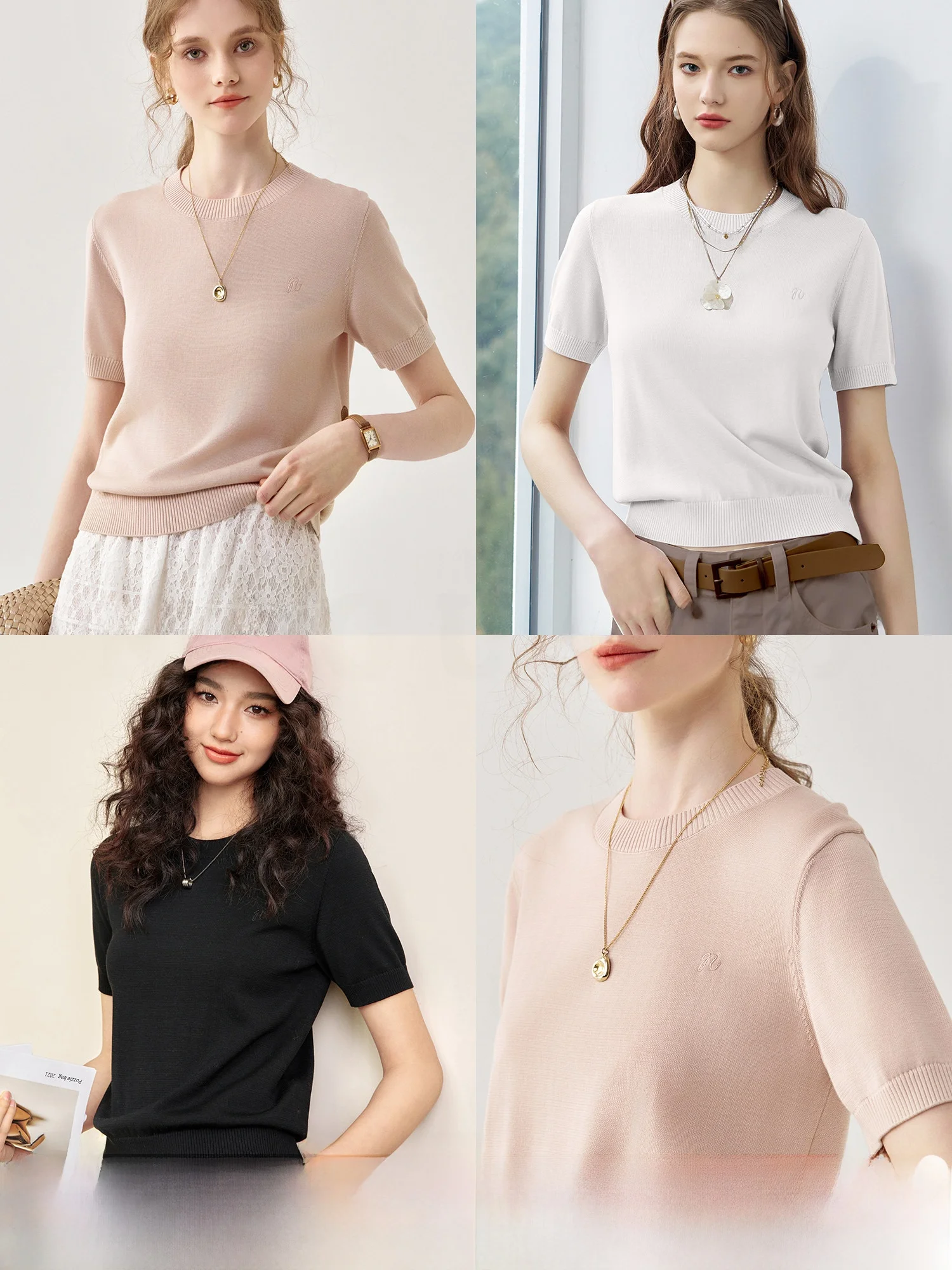 Chic Commute Sle ort Sve round Ne Knitwear Premium Lyocell Cotton Women's Summer Top Quali Comfortable Fit
Chic Commute Sle ort Sve round Ne Knitwear Premium Lyocell Cotton Women's Summer Top Quali Comfortable Fit