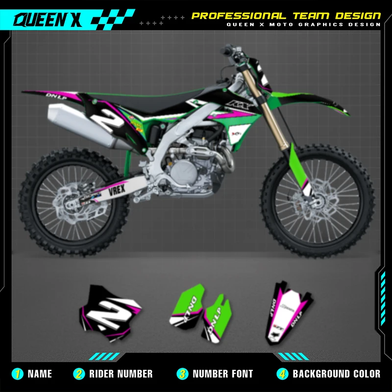 Queen X MOTOR For KAWASAKI KXF450 KX 450 2019-2023 KXF250 KXF 250 2021-2024 Custom Team Motorcycle Graphics Decals Stickers Kits
Queen X MOTOR For KAWASAKI KXF450 KX 450 2019-2023 KXF250 KXF 250 2021-2024 Custom Team Motorcycle Graphics Decals Stickers Kits