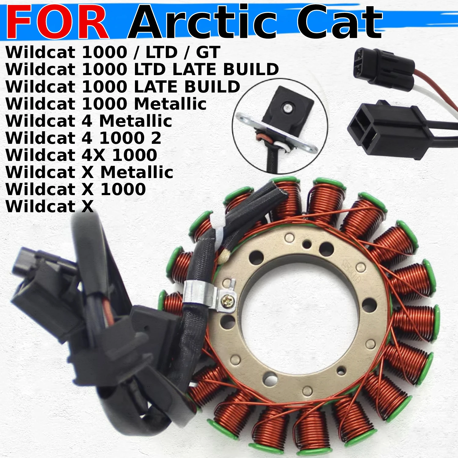 Motorcycle Generator Stator Coil Comp For Arctic Cat Wildcat 1000 GT LTD Metallic LATE BUILD LATE BUILD 4 Metallic 0802-072
Motorcycle Generator Stator Coil Comp For Arctic Cat Wildcat 1000 GT LTD Metallic LATE BUILD LATE BUILD 4 Metallic 0802-072