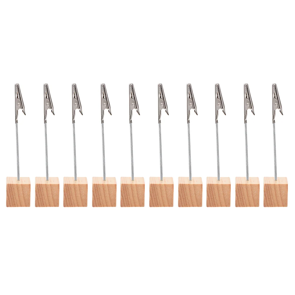 10 Pcs Business Card Holder Photo Clip Desk Table Wood Place Decorations Memo Clips Desktop Note Clamps Storage Display Office
10 Pcs Business Card Holder Photo Clip Desk Table Wood Place Decorations Memo Clips Desktop Note Clamps Storage Display Office