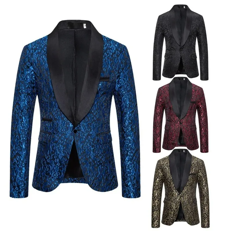KIDWHXR Blazer Set Men Contrast Color Printed Single-breasted Suit Coat Man Bow Long Sleeve Shirt Male Stage 2-piece Outfit
KIDWHXR Blazer Set Men Contrast Color Printed Single-breasted Suit Coat Man Bow Long Sleeve Shirt Male Stage 2-piece Outfit
