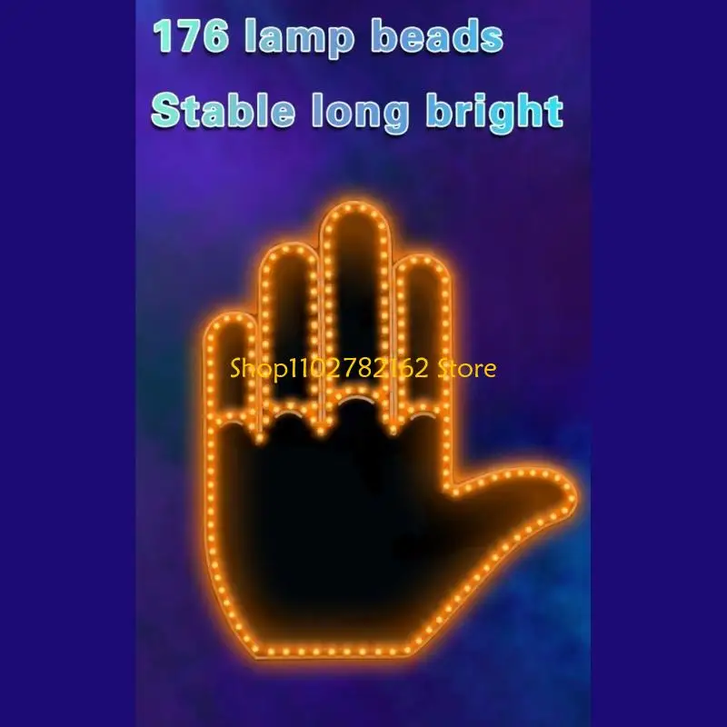 547B Funny Car Rear Window Sign Thumb Up Down Lamp with Remote Road Rage Sign Finger Hand Gesture Light Universal Hand Lamp
547B Funny Car Rear Window Sign Thumb Up Down Lamp with Remote Road Rage Sign Finger Hand Gesture Light Universal Hand Lamp