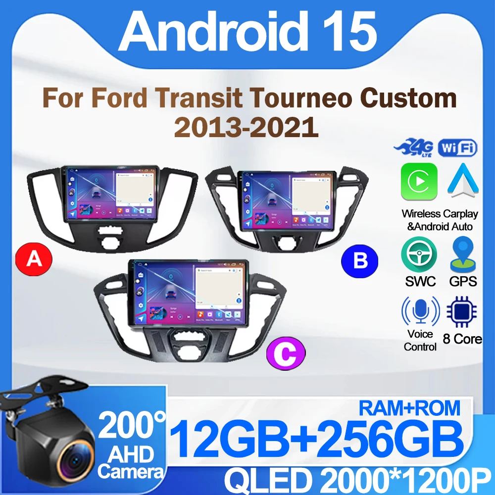 Carplay Android 14 For Ford Transit Tourneo Custom 2013-2021 Car Radio Multimedia Video GPS Auto Player Navigation NO 2din DVD
Carplay Android 14 For Ford Transit Tourneo Custom 2013-2021 Car Radio Multimedia Video GPS Auto Player Navigation NO 2din DVD