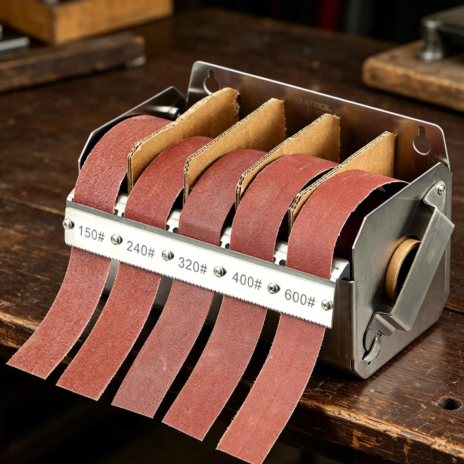 Sandpaper Dispenser Multi Grit Holder Stainless Steel Woodturning Gear for DIY Supply Automotive Body Work and Furniture
Sandpaper Dispenser Multi Grit Holder Stainless Steel Woodturning Gear for DIY Supply Automotive Body Work and Furniture