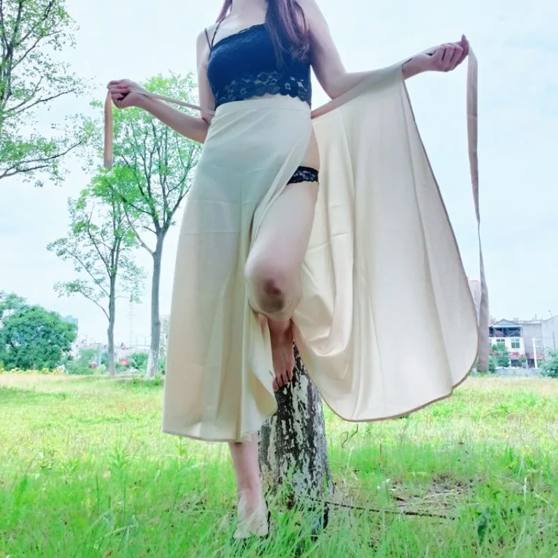 Women's Sexy See Through High Rise Long Skirts Outdoor Play Easy Side Open One Piece Dresses Erotic Summer Night Out Clothing
Women's Sexy See Through High Rise Long Skirts Outdoor Play Easy Side Open One Piece Dresses Erotic Summer Night Out Clothing