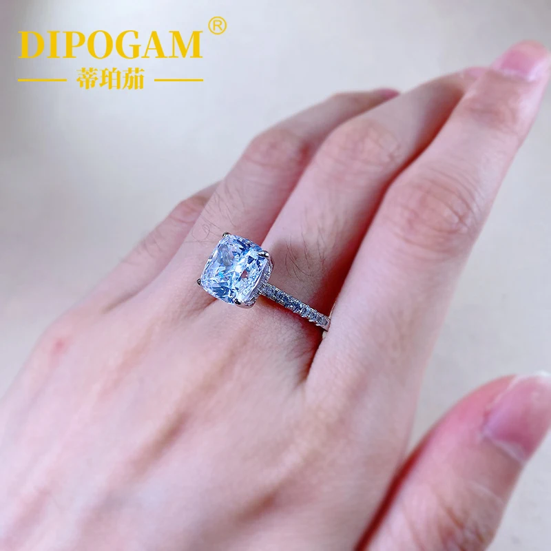 DIPOGAM Pad cut moissanite half ring 925 sterling silver D-color VVS round diamond wedding engagement couple luxury jewelry
DIPOGAM Pad cut moissanite half ring 925 sterling silver D-color VVS round diamond wedding engagement couple luxury jewelry