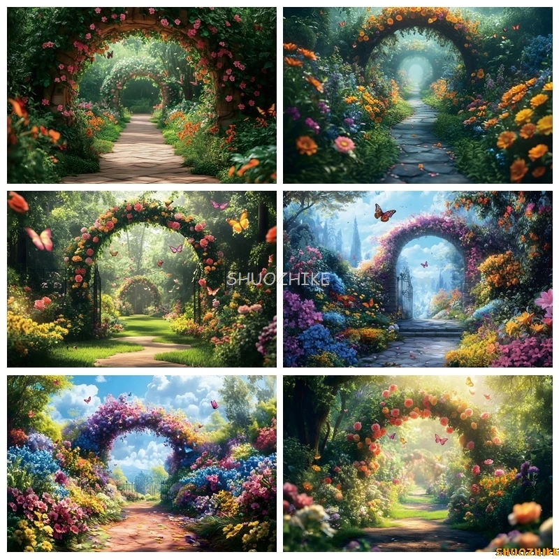 Dreamy Spring Photography Backdrop Flower Arch Abundant Grassland Butterfly Lush Green Family Party Decor Photography Studio
Dreamy Spring Photography Backdrop Flower Arch Abundant Grassland Butterfly Lush Green Family Party Decor Photography Studio