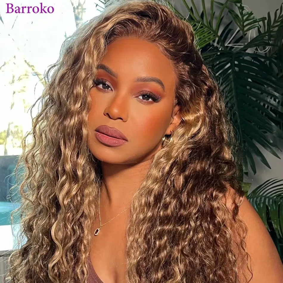 13x6 Lace Front Human Hair Wigs Water Wave Highlights Honey Blonde Colored 180Transparent Lace Wig For Woman Brazilian Hair Wigs
13x6 Lace Front Human Hair Wigs Water Wave Highlights Honey Blonde Colored 180Transparent Lace Wig For Woman Brazilian Hair Wigs