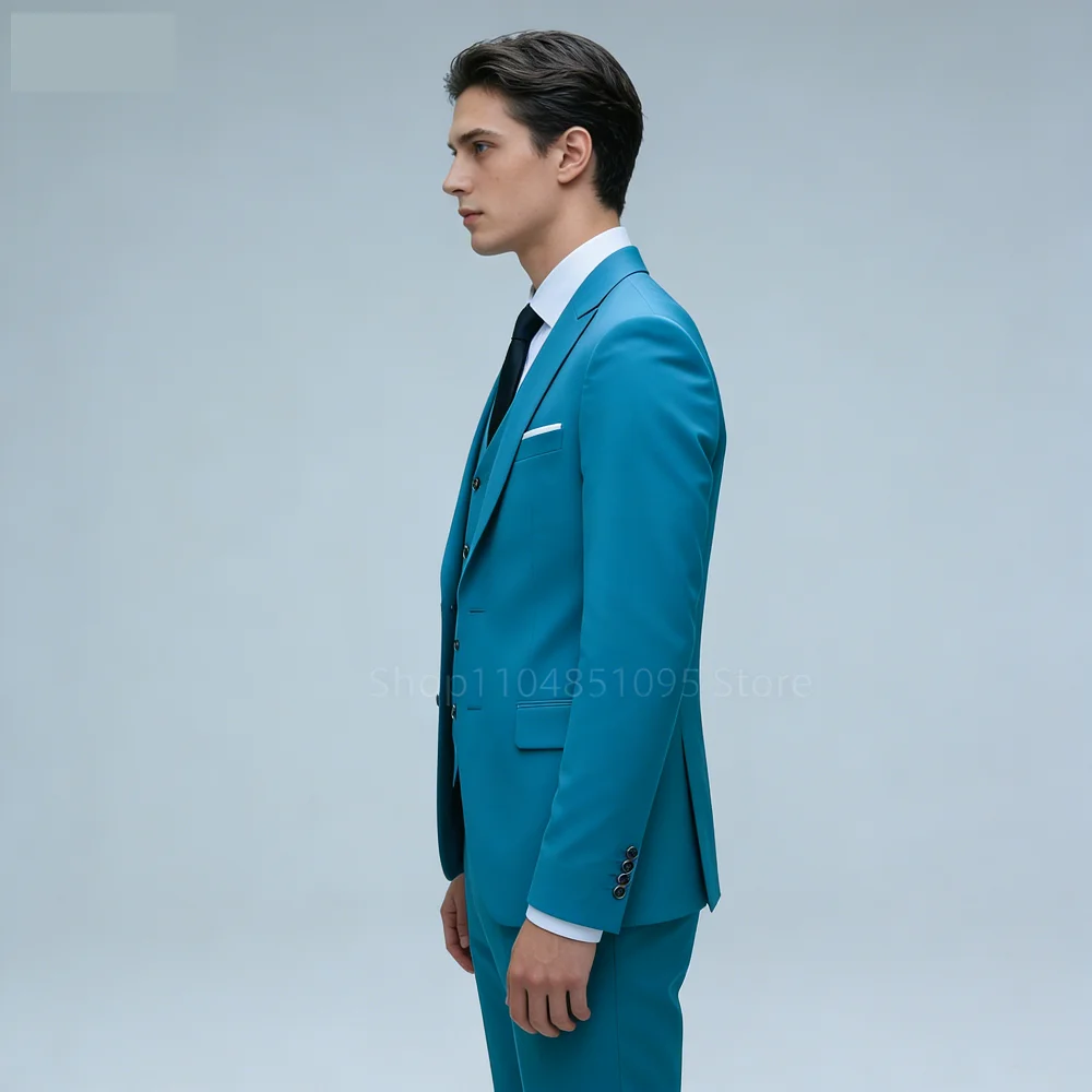 Elegant 3 Piece Burgundy Men's Suits Full Set Single Breasted Peaked Lapel Blazer Formal Prom Business Suit with Vest And Pants
Elegant 3 Piece Burgundy Men's Suits Full Set Single Breasted Peaked Lapel Blazer Formal Prom Business Suit with Vest And Pants