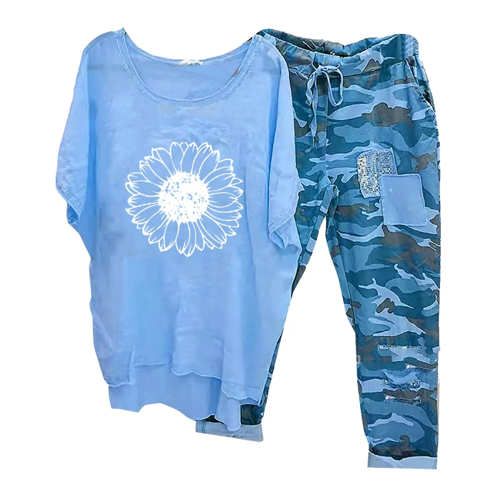 Two Piece Set Streetwear For Women Fashion Print Casual Short Sleeve T Shirt Loose Top Pants Women's Suit 2024 Sets Female
Two Piece Set Streetwear For Women Fashion Print Casual Short Sleeve T Shirt Loose Top Pants Women's Suit 2024 Sets Female