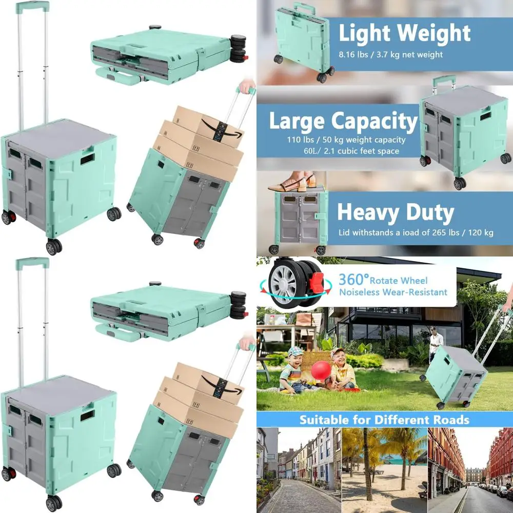 Складная корзина для покупок с 360° ° Поворотные колеса, скрытая крышка и телескопическая ручка для путешествий, переезда, хранения и офиса.
Складная корзина для покупок с 360° ° Поворотные колеса, скрытая крышка и телескопическая ручка для путешествий, переезда, хранения и офиса.