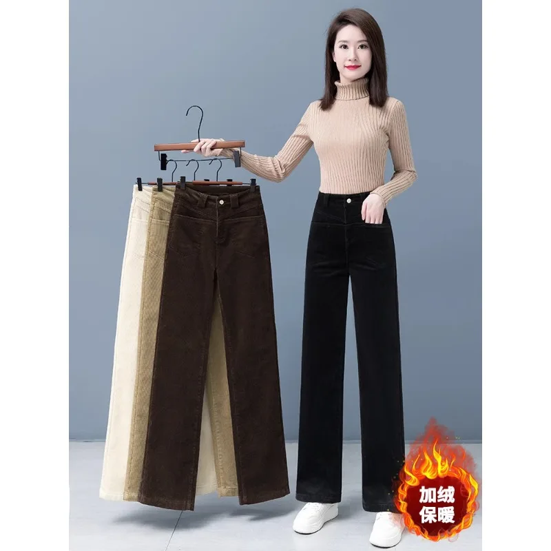 Fleece-Lined Corduroy Pants for Women, Slim Fit Long Pants, and Winter Casual Pants, Sweatpants, Draped Pants
Fleece-Lined Corduroy Pants for Women, Slim Fit Long Pants, and Winter Casual Pants, Sweatpants, Draped Pants