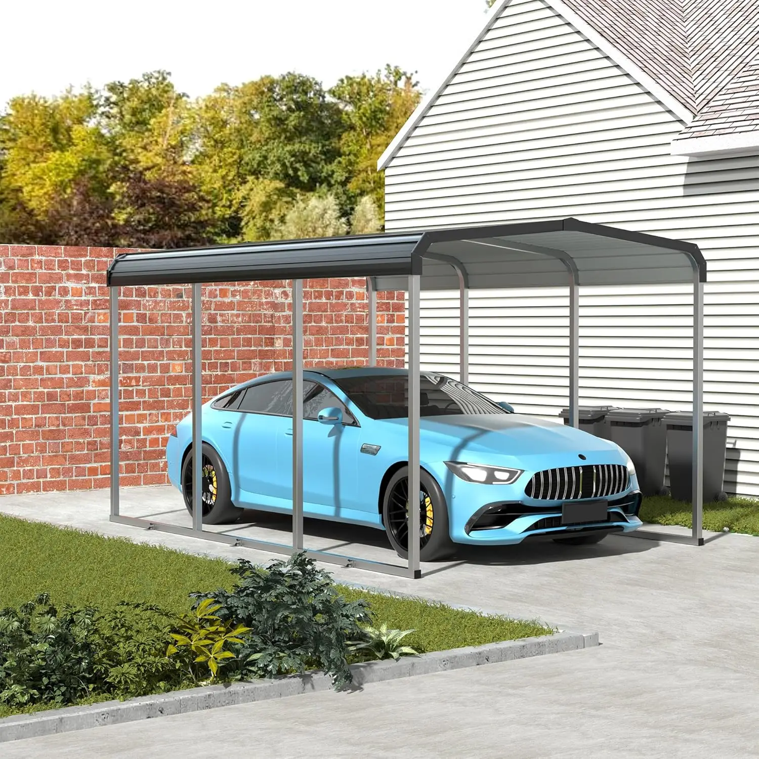 10x15 FT Heavy Duty Metal Carport with Galvanized Steel Roof and Metal Carport Kits, Outdoor Carport Canopy Enhanced Base, Multi
10x15 FT Heavy Duty Metal Carport with Galvanized Steel Roof and Metal Carport Kits, Outdoor Carport Canopy Enhanced Base, Multi