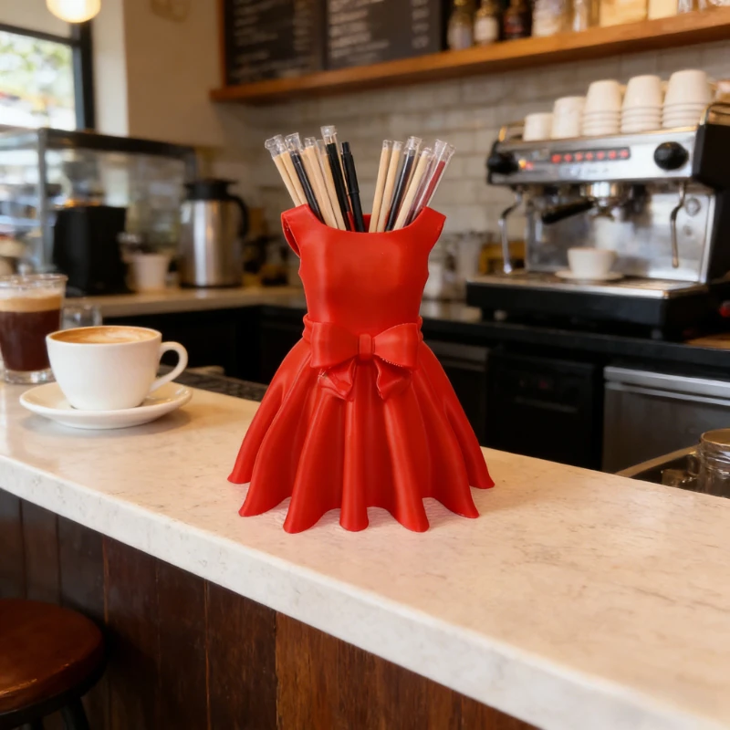 Настольный органайзер с элегантной моделью платья — многофункциональный держатель для ручек и кистей для макияжа, художественная витрина для офисного декора туалетного столика
Настольный органайзер с элегантной моделью платья — многофункциональный держатель для ручек и кистей для макияжа, художественная витрина для офисного декора туалетного столика