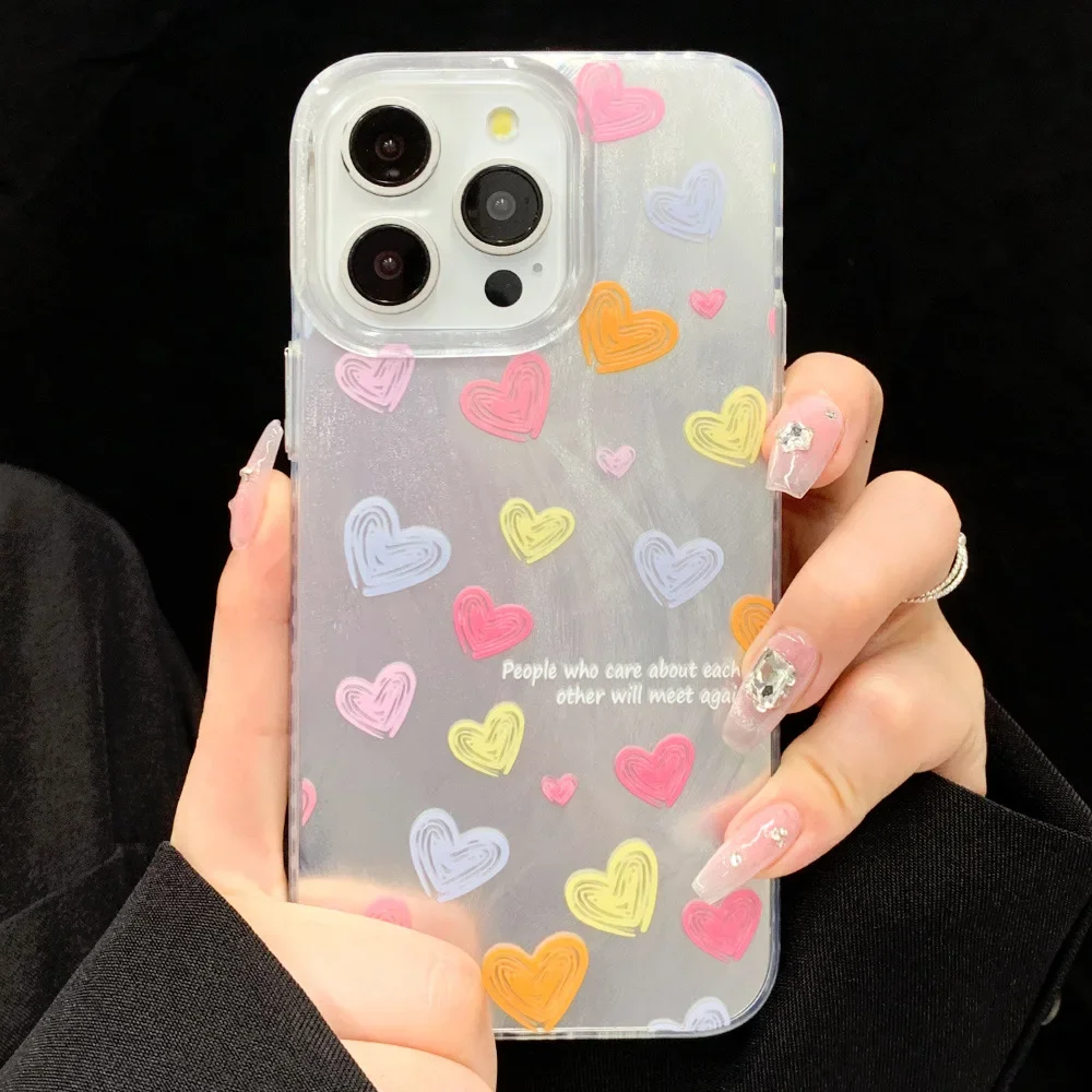 Soft Edge Phone Case for Female, Color Love, Ins Full Screen, For iPhone16, 15, 14Pro Max, 13, 12Pro, 11
Soft Edge Phone Case for Female, Color Love, Ins Full Screen, For iPhone16, 15, 14Pro Max, 13, 12Pro, 11