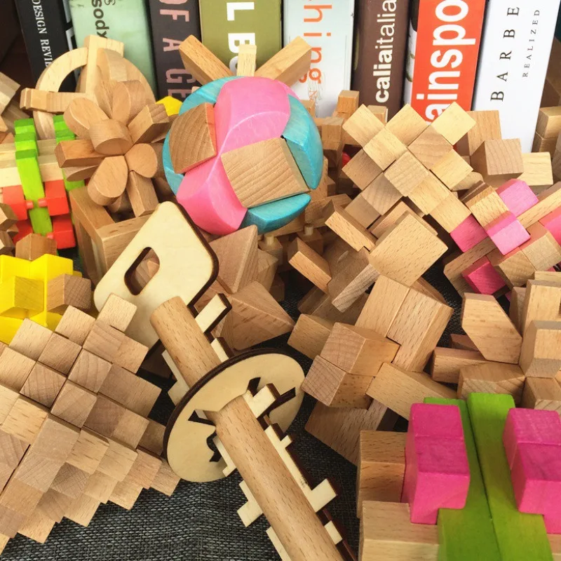 IQ Brain Teaser Kong Ming Lock Lu Ban Lock 3D Puzzle Kids Toys Baby Game Puzzle Toys Interlocking Educational Toys For Children 
IQ Brain Teaser Kong Ming Lock Lu Ban Lock 3D Puzzle Kids Toys Baby Game Puzzle Toys Interlocking Educational Toys For Children